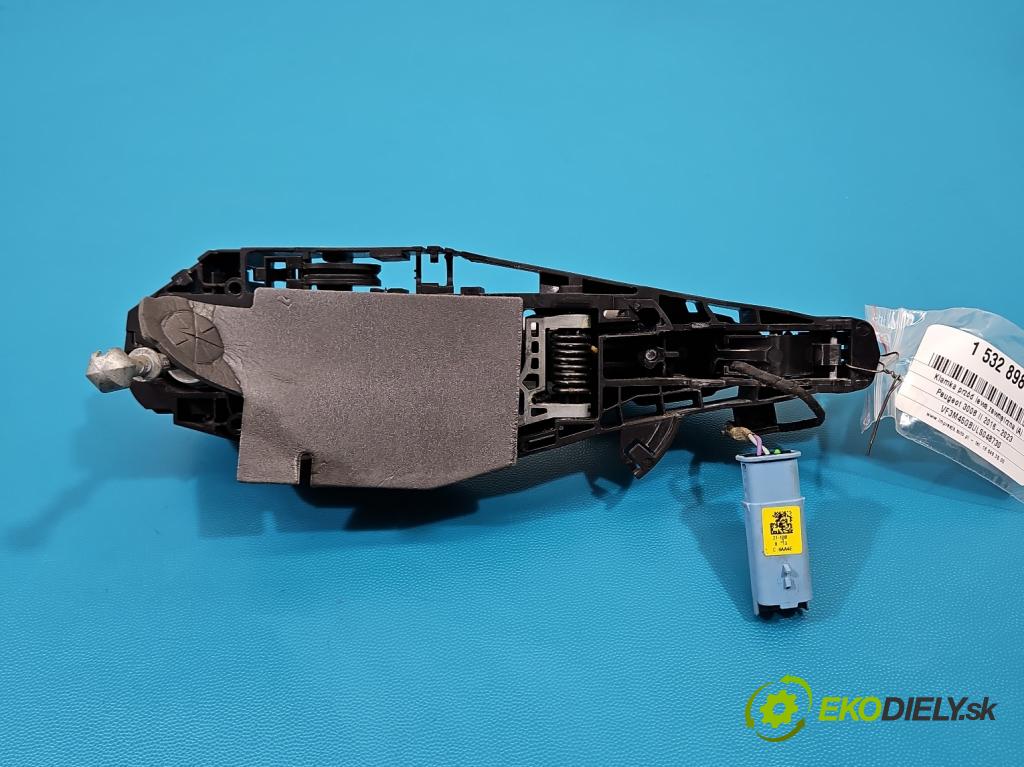 Peugeot 3008 II 2016-2023 1.6 T 300 HP automatic 221 kW 1598 cm3 5- rukoväť predné ľavé mimo: 9686433780U (Kľučka dverí vonkajšia predná ľavá)