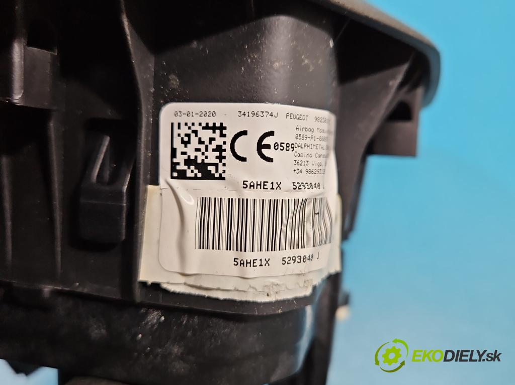 Peugeot 3008 II 2016-2023 1.6 T 300 HP automatic 221 kW 1598 cm3 5- airbag vzduch: Řidiči: 98230181ZD (Airbag)