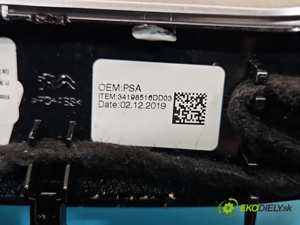 Peugeot 3008 II 2016-2023 1.6 T 300 HP automatic 221 kW 1598 cm3 5- prepínač multifunkční: řízení: 9812313777 (Prepínacie páčky pod volantom)
