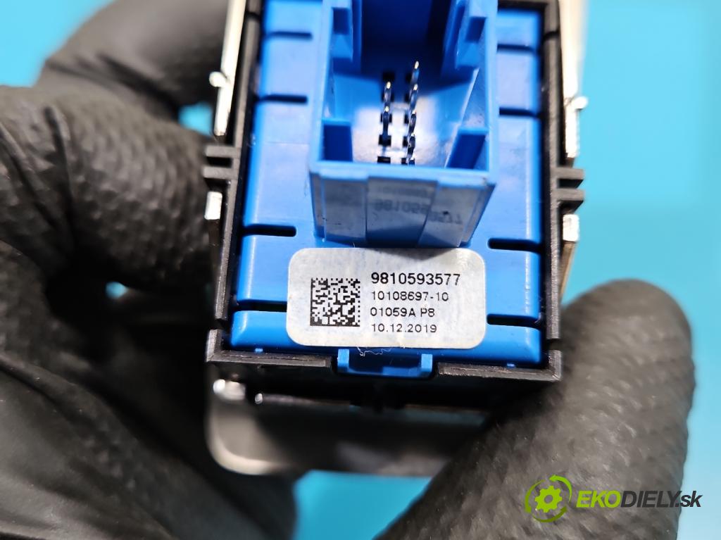 Peugeot 3008 II 2016-2023 1.6 T 300 HP automatic 221 kW 1598 cm3 5- prepínač brzda: ručný 9810593577 (Prepínacie páčky pod volantom)