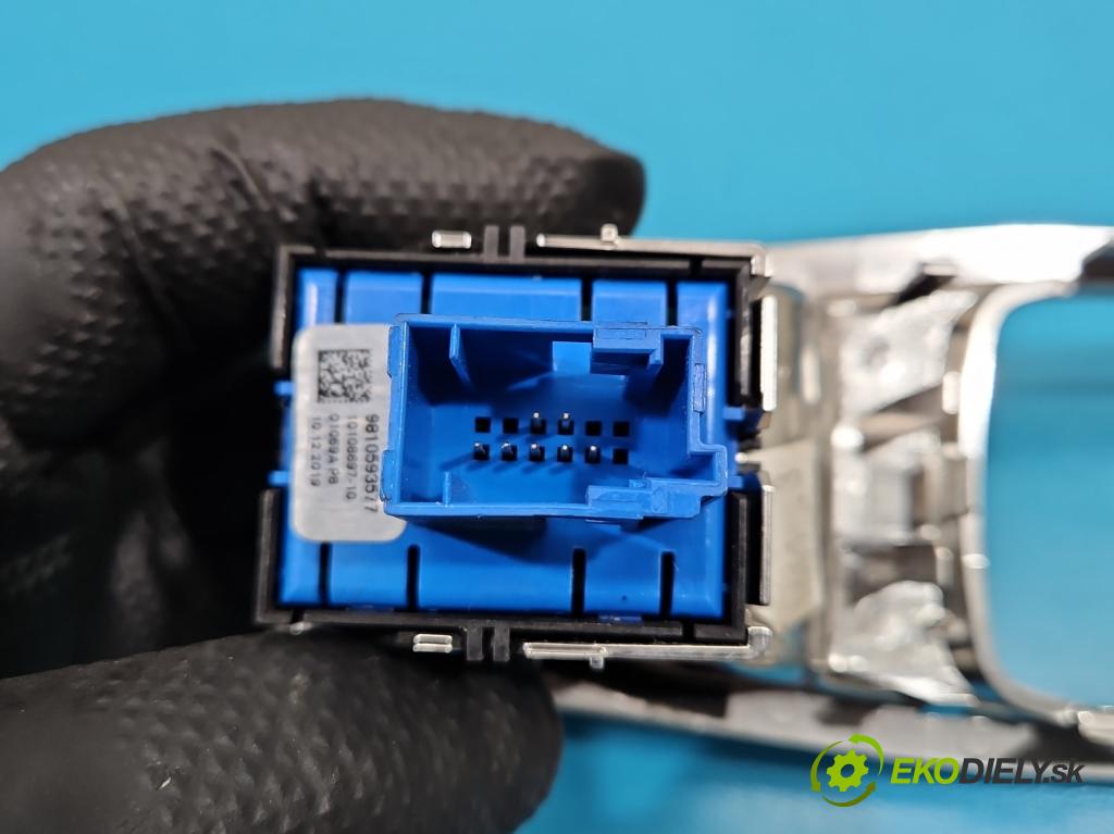 Peugeot 3008 II 2016-2023 1.6 T 300 HP automatic 221 kW 1598 cm3 5- prepínač brzda: ručný 9810593577 (Prepínacie páčky pod volantom)