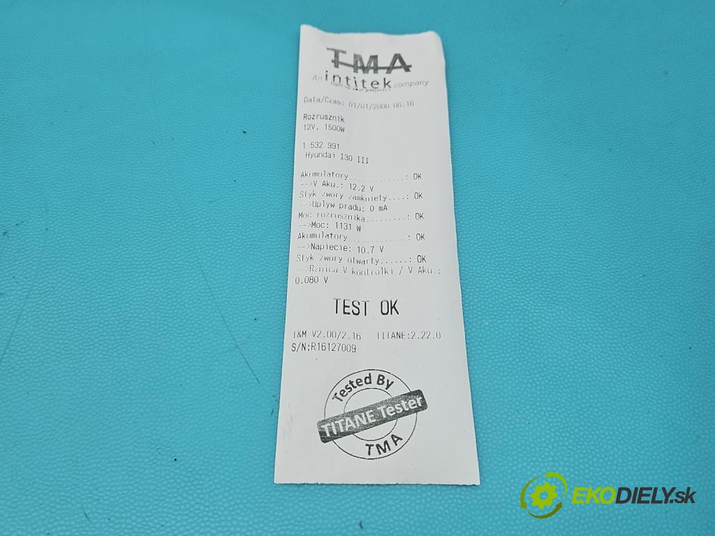 Hyundai I30 III 2016- 1.5 DPI 16V 110 HP manual 80.9 kW 1498 cm3 5- štartér 36100-08100 (Štartér)