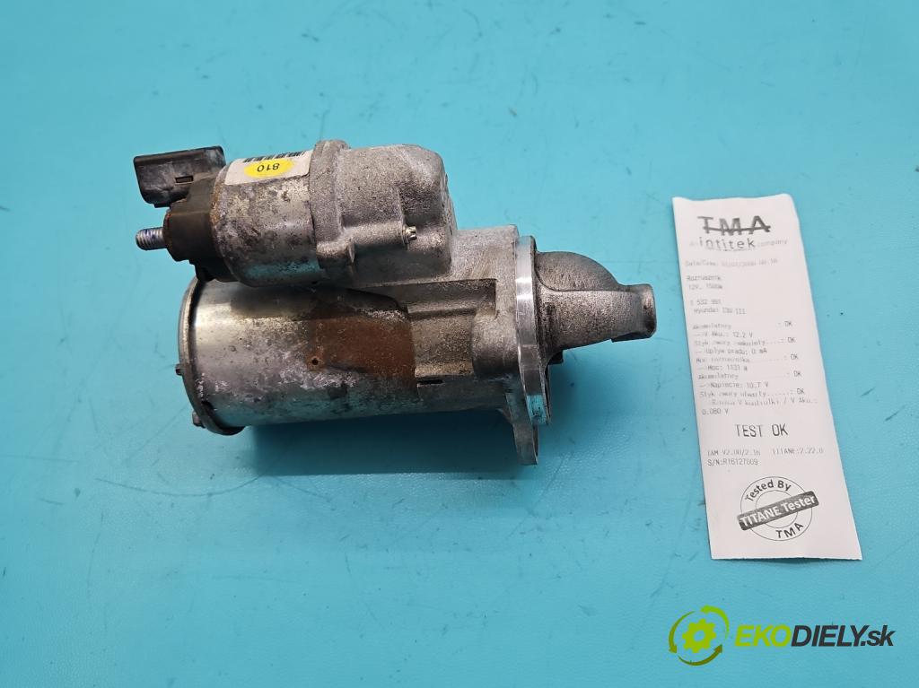 Hyundai I30 III 2016- 1.5 DPI 16V 110 HP manual 80.9 kW 1498 cm3 5- štartér 36100-08100 (Štartér)