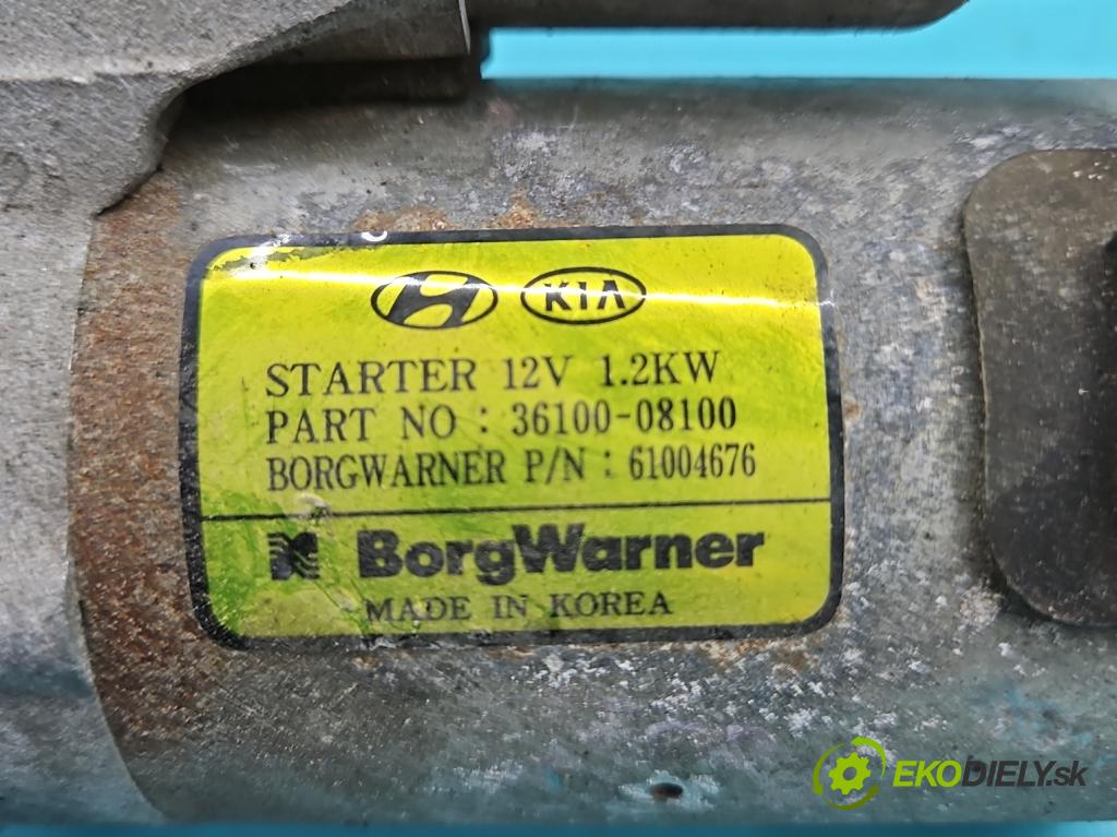 Hyundai I30 III 2016- 1.5 DPI 16V 110 HP manual 80.9 kW 1498 cm3 5- štartér 36100-08100 (Štartér)