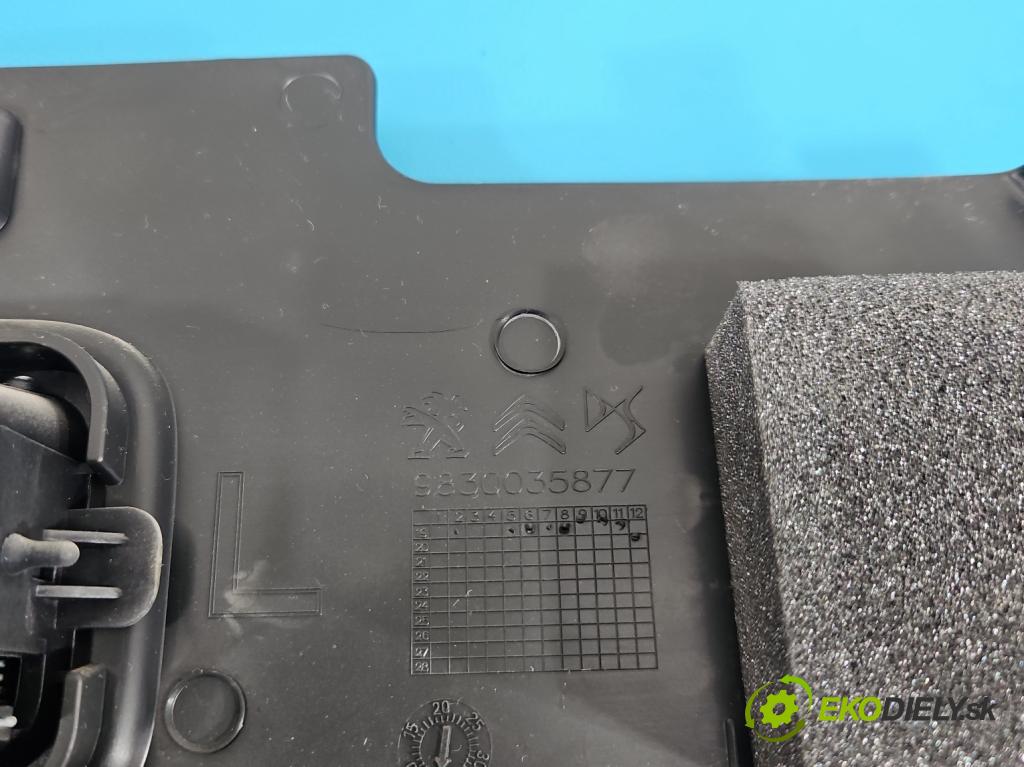 Peugeot 3008 II 2016-2023 1.6 T 300 HP automatic 221 kW 1598 cm3 5- Čalounictví: kufra: ľavé 9830035877