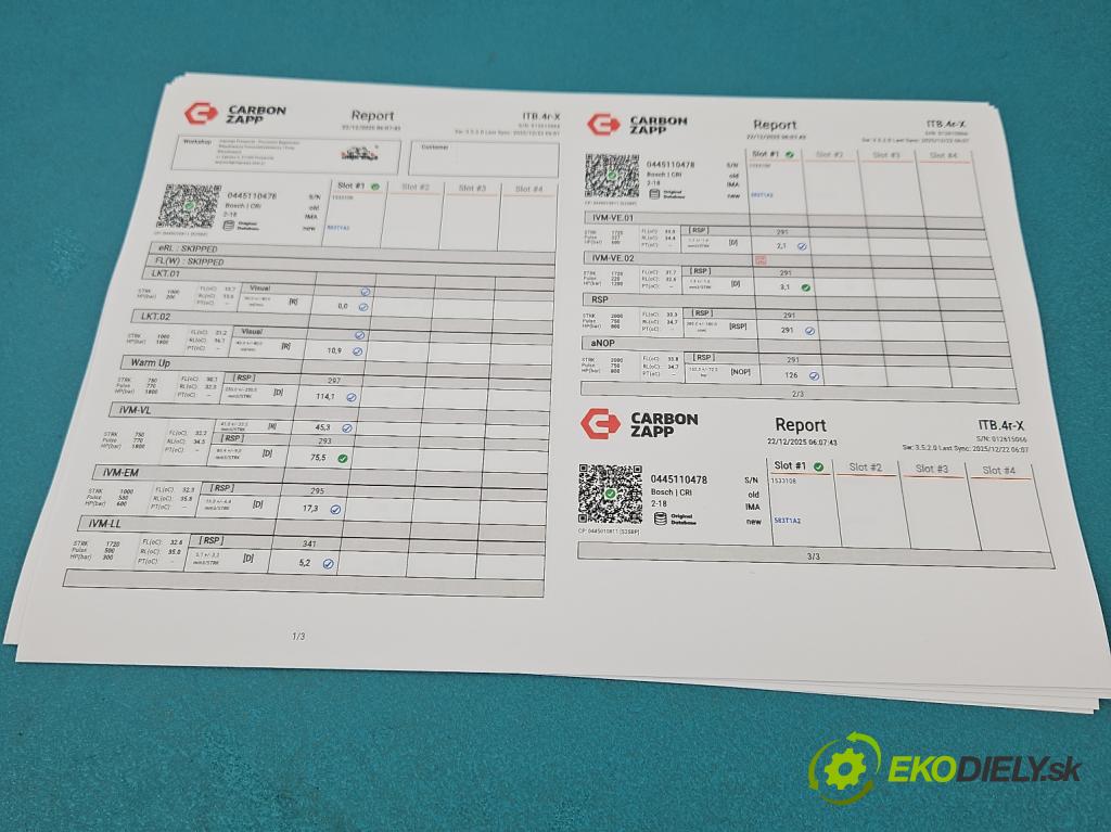 Bmw 3 F30 2011-2018 2.0d 184hp manual 135 kW 1995 cm3 5- vstrek 0445110478 (Vstrekovač paliva)