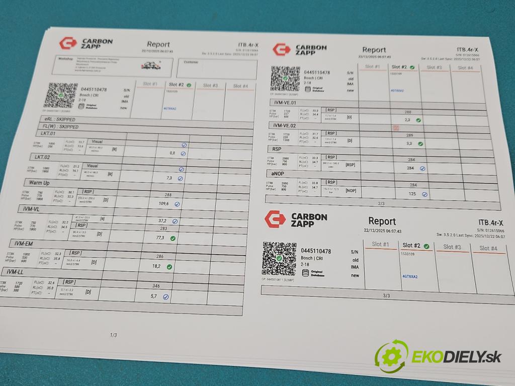 Bmw 3 F30 2011-2018 2.0d 184hp manual 135 kW 1995 cm3 5- vstrek 0445110478 (Vstrekovač paliva)