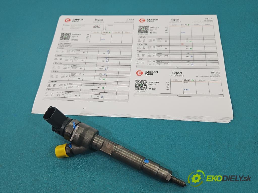 Bmw 3 F30 2011-2018 2.0d 184hp manual 135 kW 1995 cm3 5- vstrek 0445110478 (Vstrekovač paliva)