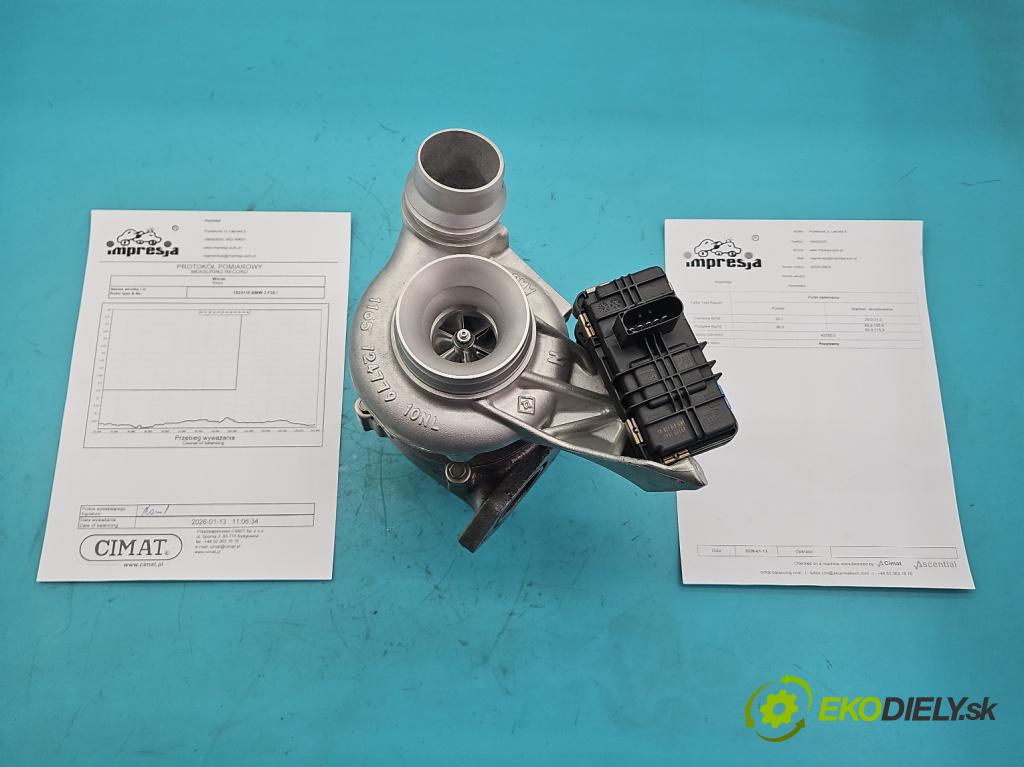 Bmw 3 F30 2011-2018 2.0d 184 hp manual 135 kW 1995 cm3 5- Turbodmychadlo repasováno 49335-00635