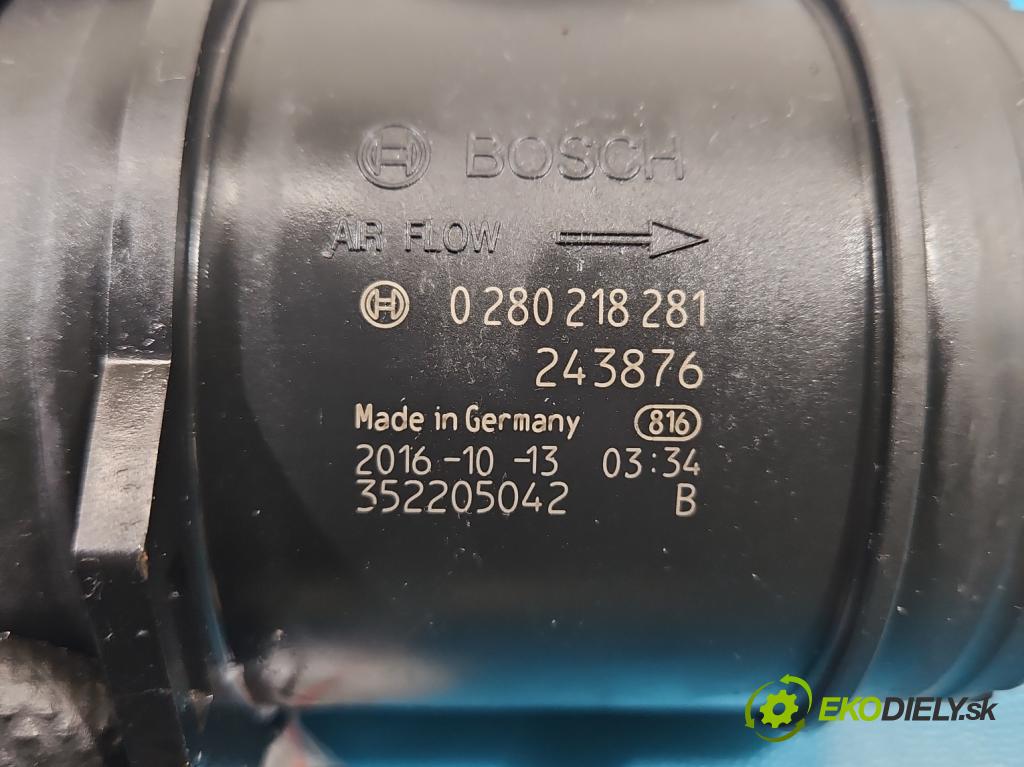 Maserati Quattroporte II 13- 3.0 V6 automatic 301 kW 2979 cm3 4- průtokoměr: 0280218281 (Váha vzduchu)