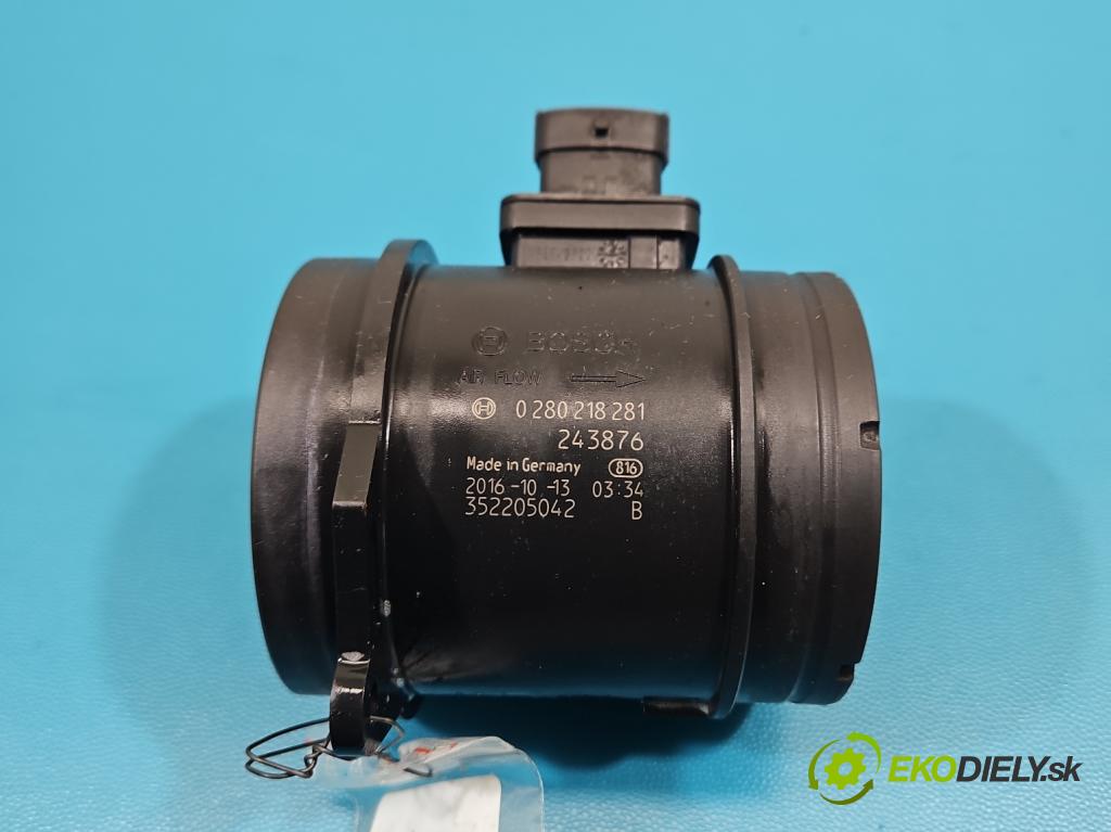 Maserati Quattroporte II 13- 3.0 V6 automatic 301 kW 2979 cm3 4- průtokoměr: 0280218281 (Váha vzduchu)