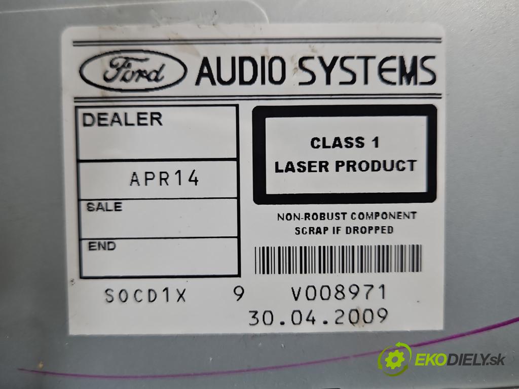 Ford Kuga Mk1 2008-2013 2.0 tdci 136hp manual 100 kW 1997 cm3 5- Radio továrna: 8V4T-18C939-CE