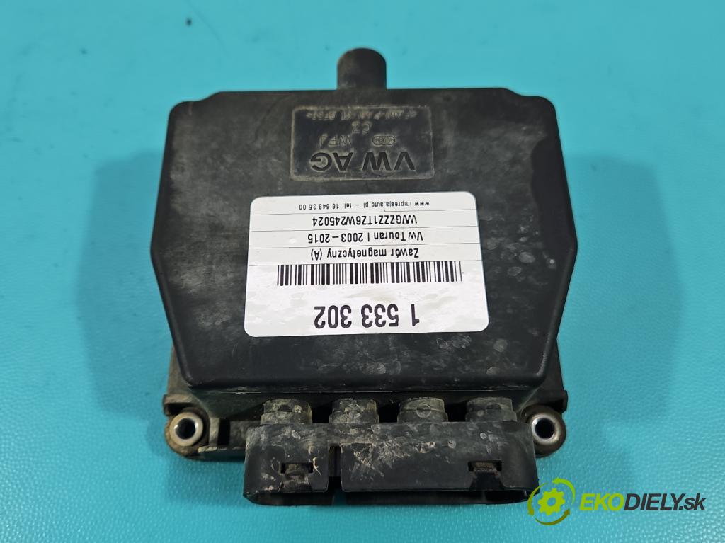 Vw Touran I 2003-2015 2.0 TDI 136 HP manual 100 kW 1968 cm3 5- ventil magnetické: 6Q0906625 (Ventil ostatné)