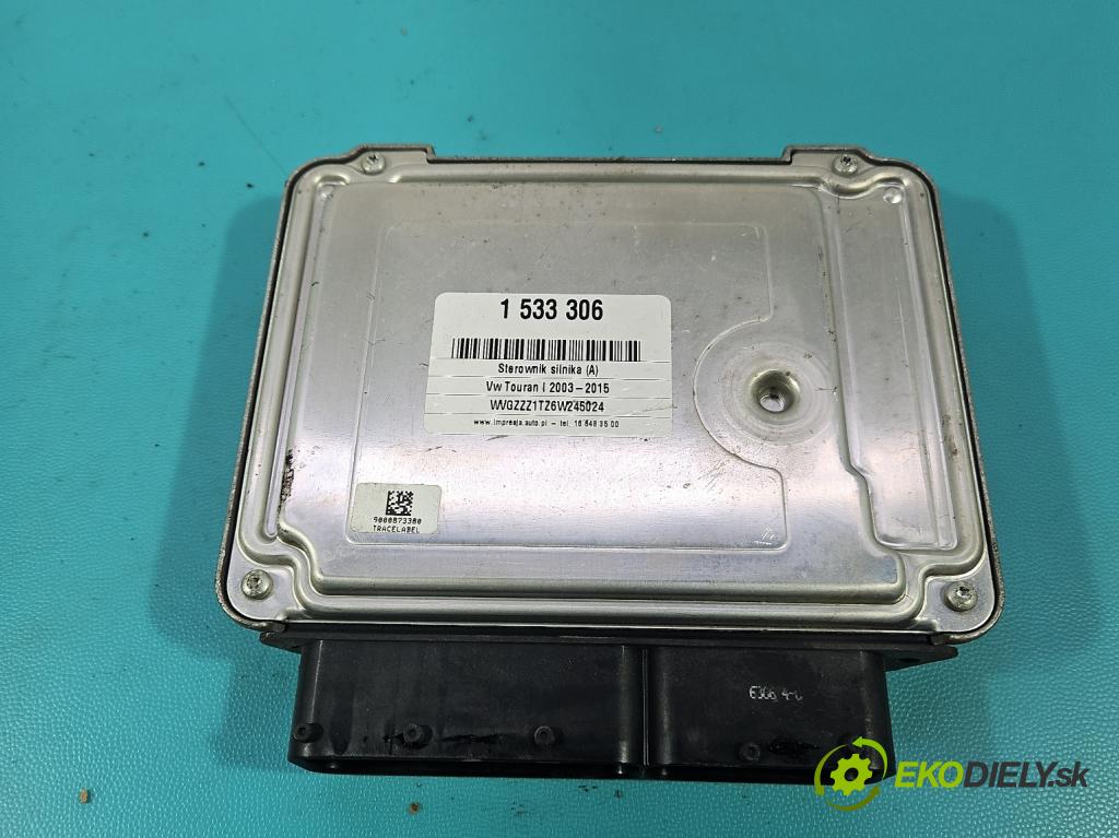 Vw Touran I 2003-2015 2.0 TDI 136 HP manual 100 kW 1968 cm3 5- riadiaca jednotka motora 03G906021KE