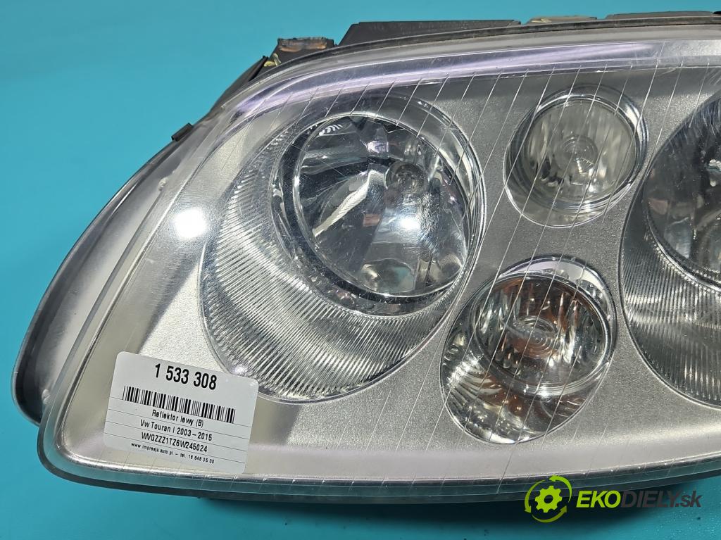 Vw Touran I 2003-2015 2.0 TDI 136 HP manual 100 kW 1968 cm3 5- Reflektor: ľavý 1T0941005R (Kľučka dverí ostatné)