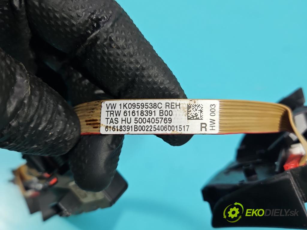 Vw Touran I 2003-2015 2.0 TDI 136 HP manual 100 kW 1968 cm3 5- prepínač multifunkční: řízení: 1P0959542 (Prepínacie páčky pod volantom)