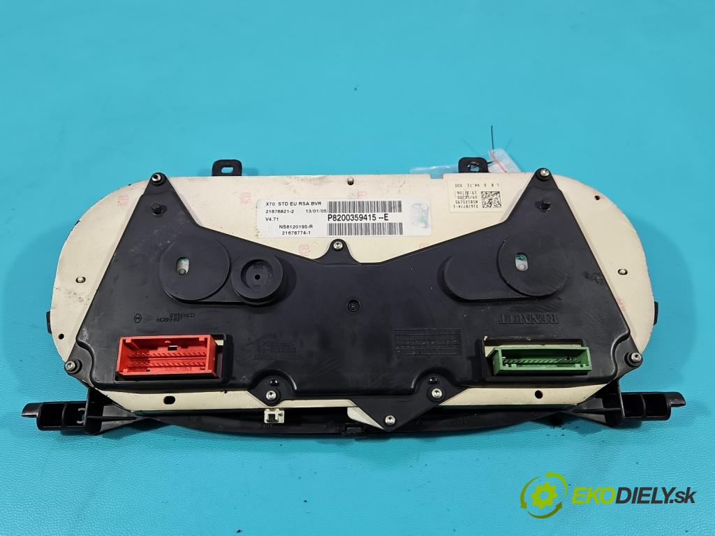 Renault Master II 1998-2010 2.5 dci 99 HP manual 73 kW 2463 cm3 5- prístrojovka/ budíky P8200359415 (Prístrojová doska)