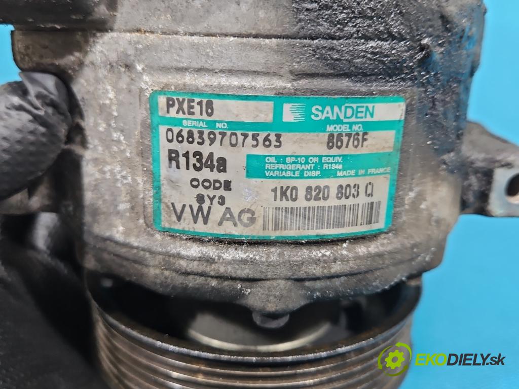 Vw Passat B6 2005-2010 2.0 tdi 140 HP manual 103 kW 1968 cm3 4- Kompresor: klimatizácie 1K0820803Q (Kompresor klimatizácie)