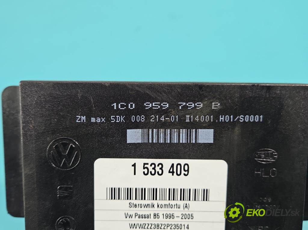 Vw Passat B5 1995-2005 1.9 TDI 101 hp automatic 74 kW 1896 cm3 5- řídící jednotka komfortu 1C0959799B