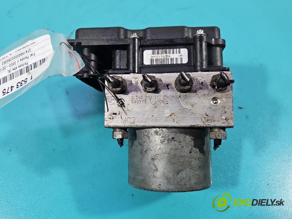 Fiat Panda II 2003-2012 1.2 60 hp manual 44 kW 1242 cm3 5- čerpadlo abs 0265800715 (Pumpa ABS)
