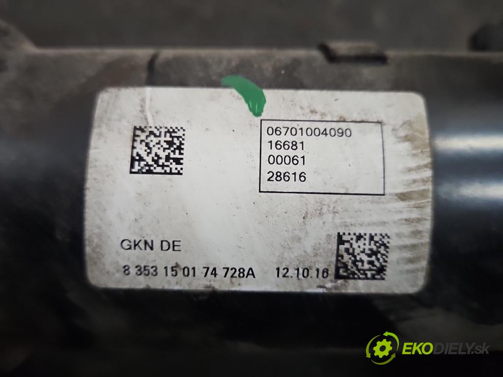 Maserati Quattroporte VI 13- 3.0 V6 automatic 301 kW 2979 cm3 4- Hřídel: zadné 06701004090 (Kardaňový hriadeľ)