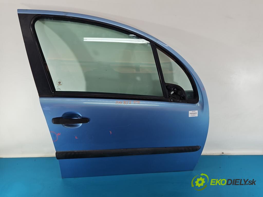 Citroen C3 I 2002-2009 1.4 hdi 68 hp manual 50 kW 1398 cm3 5- dveře přední pravé  (Klika dveří ostatní)