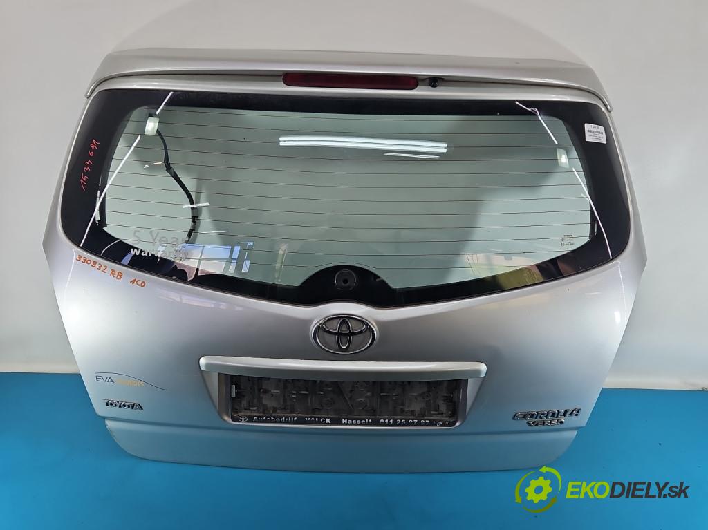 Toyota Corolla Verso II 2004-2009 2.0 D4D 116 hp manual 85 kW 1995 cm3 5- zadní kufrové dveře  (Zadní kapota (kufr))