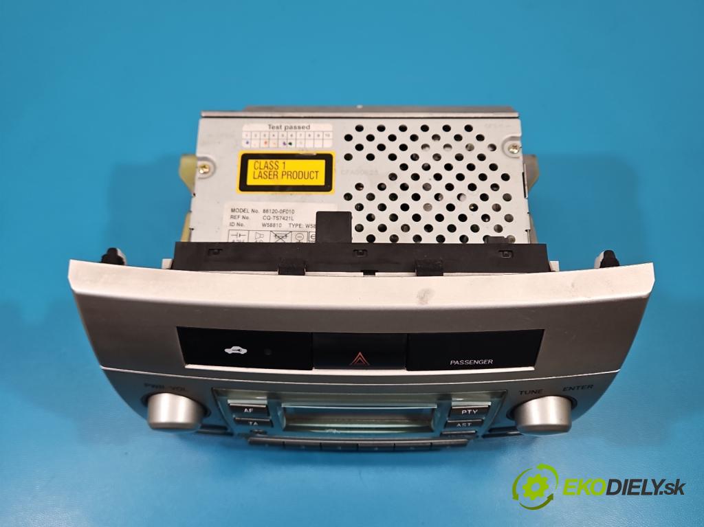 Toyota Corolla Verso II 2004-2009 2.0 D4D 116 HP manual 85 kW 1995 cm3 5- Radio originál 86120-0F010