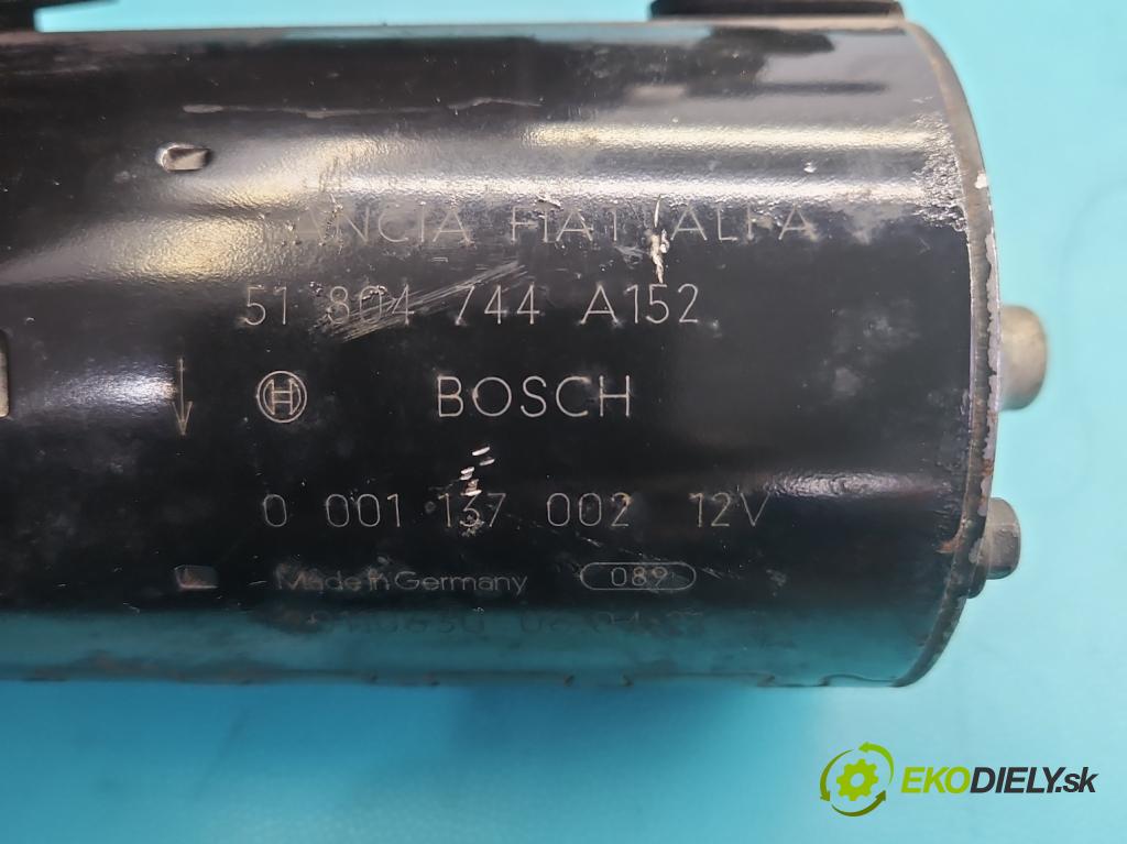 Alfa romeo Giulietta 1.4 T 170 HP manual 125 kW 1368 cm3 5- štartér 0001137002 (Štartér)