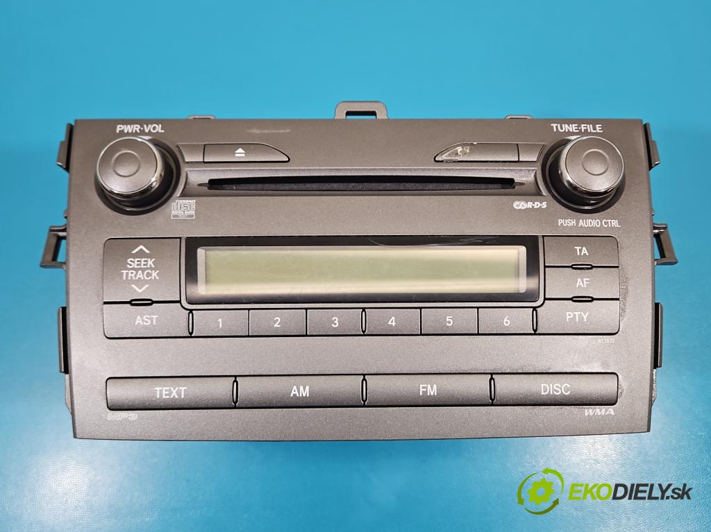Toyota Corolla E15 2007-2014 1.6 vvti 124hp manual 91 kW 1598 cm3 4- Radio originál 86120-02690