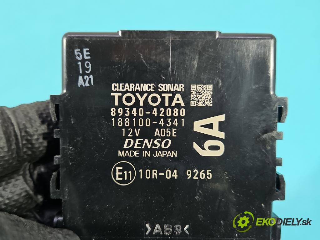 Toyota Rav4 V 2018- 2.5 hybrid 178HP: automatic 131 kW 2487 cm3 5- riadiaca jednotka parkovaní: 89340-42080