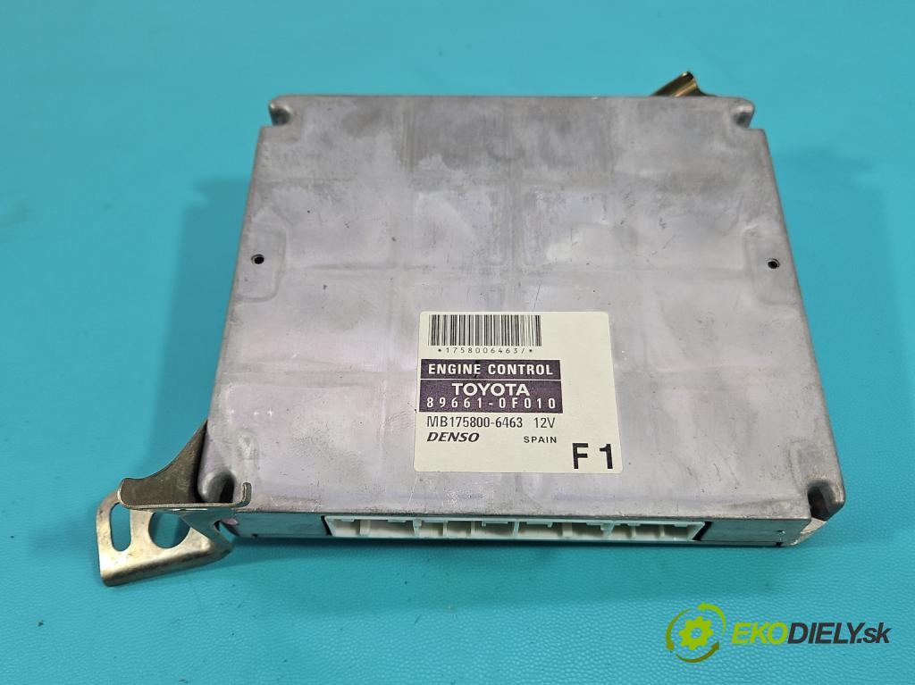 Toyota Corolla Verso II 2004-2009 2.0 D4D 116 HP manual 85 kW 1995 cm3 5- riadiaca jednotka motora 89661-0F010