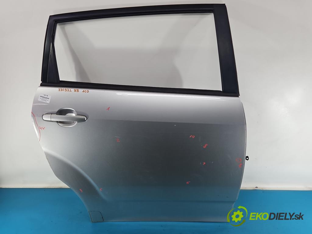 Toyota Corolla Verso II 2004-2009 2.0 D4D 116 hp manual 85 kW 1995 cm3 5- dveře zadní pravé  (Klika dveří ostatní)