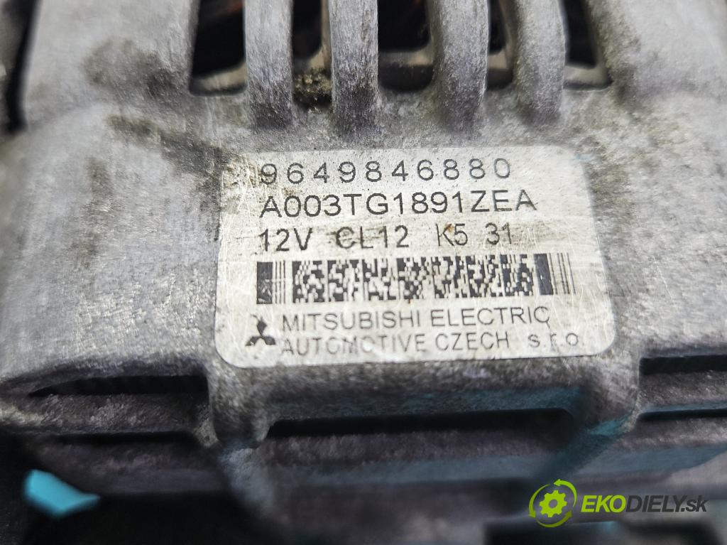 Citroen C5 I 2001-2008 1.8 16V 125 HP manual 92 kW 1749 cm3 5- Alternator 9649846880 (Alternátor)