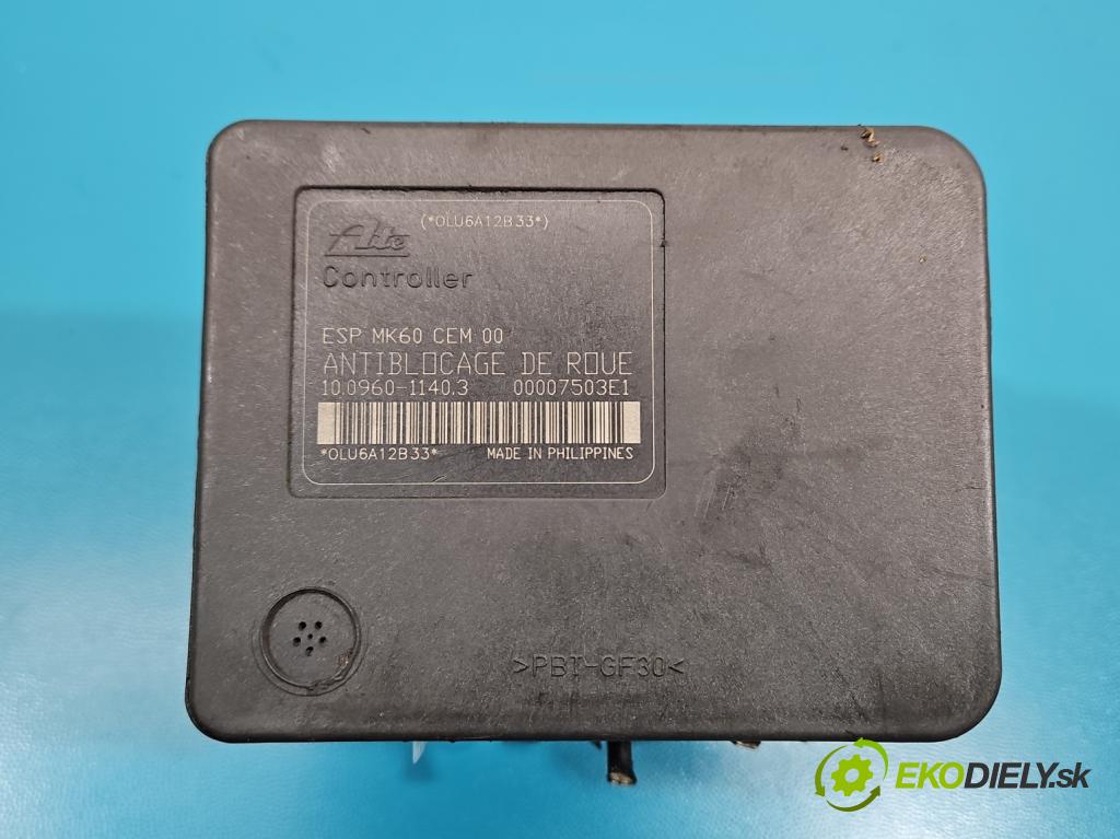 Citroen C5 I 2001-2008 1.8 16V 125 hp manual 92 kW 1749 cm3 5- čerpadlo abs 100960-11403 (Pumpa ABS)