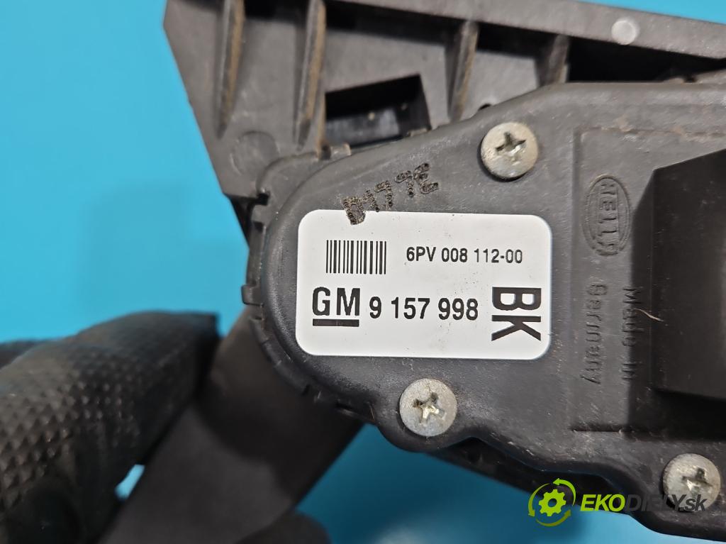 Opel Astra III 2004-2014 1.6 16v 105 HP manual 77 kW 1598 cm3 5- pedal plyn potenciometr: 9157998