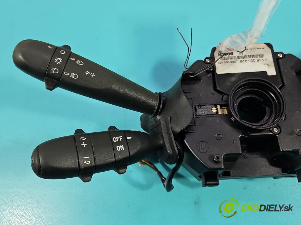 Alfa romeo Gt 2.0 16V 166 HP manual 122 kW 1970 cm3 3- prepínač komplex: 0265005428 (Prepínacie páčky pod volantom)