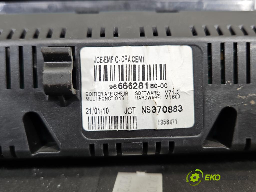 Peugeot 407 1.8 16v 116 HP manual 85 kW 1749 cm3 4- Zobrazit: 9666628180 (Prístrojová doska)