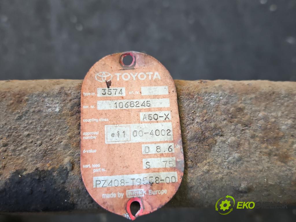 Toyota Corolla Verso II 2004-2009 2.0 D4D 116 hp manual 85 kW 1995 cm3 5- oko tažné  (Tažné zařízení)