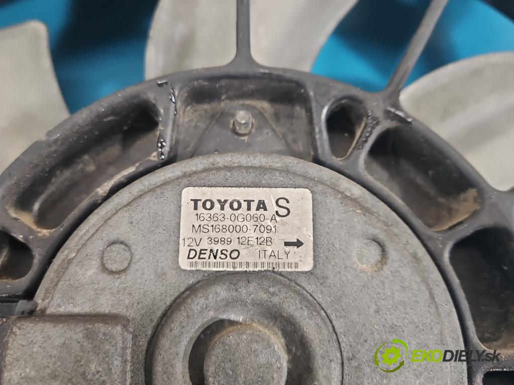 Toyota Corolla Verso II 2004-2009 2.0 D4D 116 HP manual 85 kW 1995 cm3 5- Ventilátor chladiča 16363-0G050