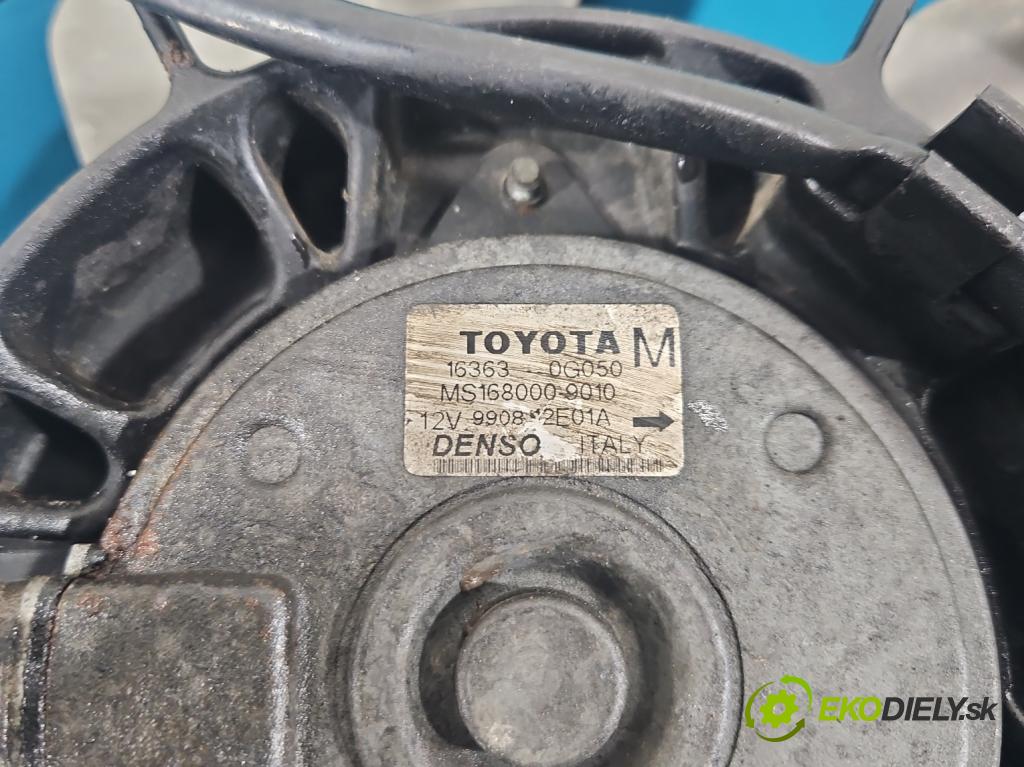 Toyota Corolla Verso II 2004-2009 2.0 D4D 116 HP manual 85 kW 1995 cm3 5- Ventilátor chladiča 16363-0G050