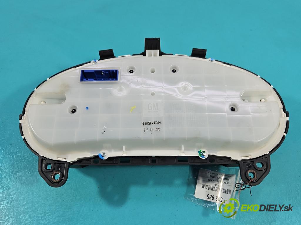 Opel Astra V  2015-2022 1.6 cdti 110 HP manual 81 kW 1598 cm3 5- prístrojovka/ budíky 39102855 (Prístrojová doska)