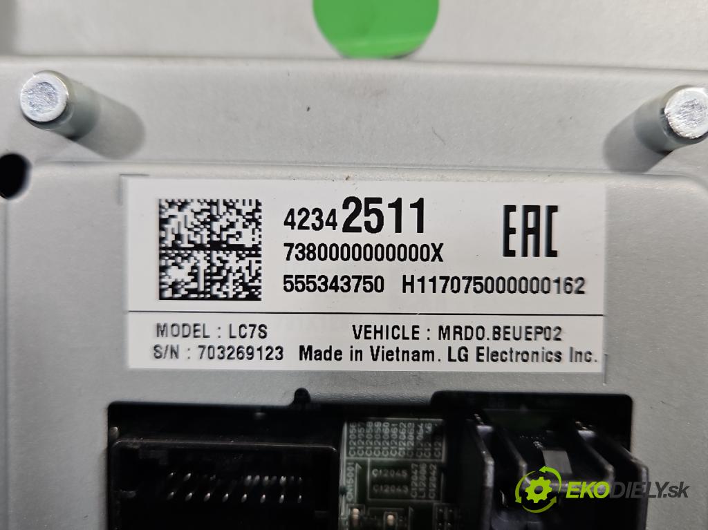 Opel Astra V  2015-2022 1.6 cdti 110 HP manual 81 kW 1598 cm3 5- Zobrazit: 42342511 (Prístrojová doska)