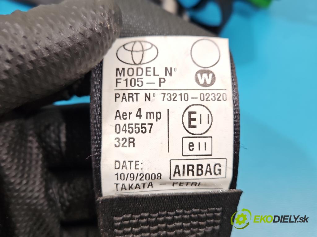 Toyota Corolla E15 2007-2014 1.6 vvti 124hp manual 91 kW 1598 cm3 4- pas bezpečnosť: predné pravý 73210-02320