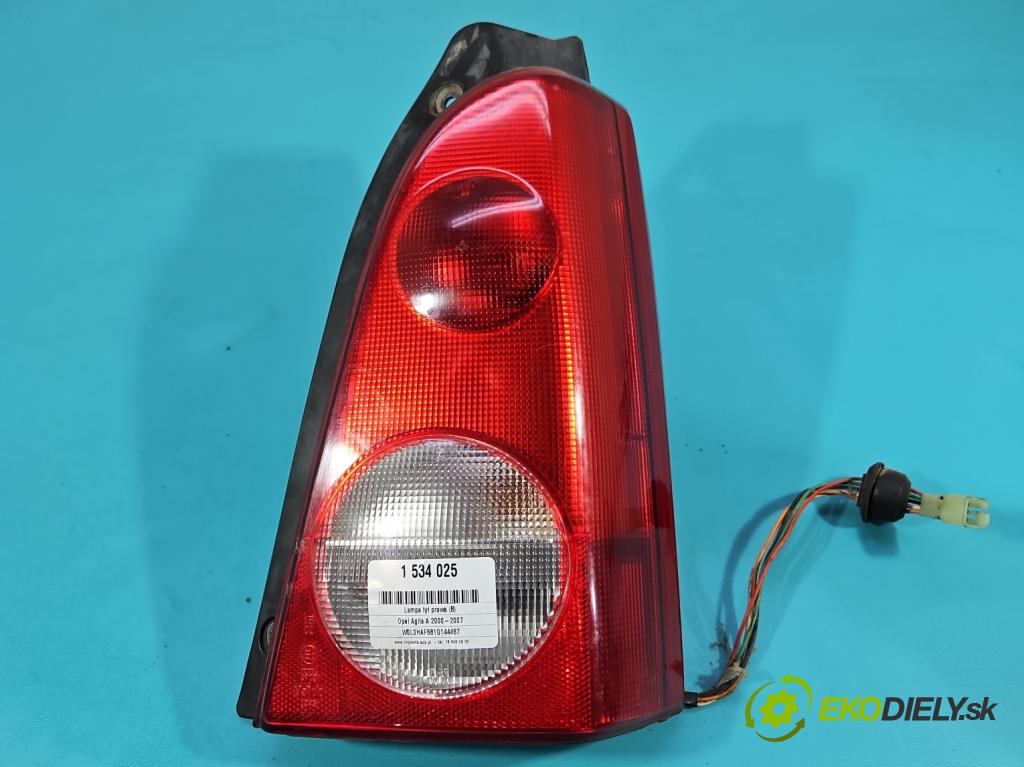 Opel Agila A 2000-2007 1.2 16V 75 hp manual 55 kW 1199 cm3 5- světlo zadní pravé  (Klika dveří ostatní)