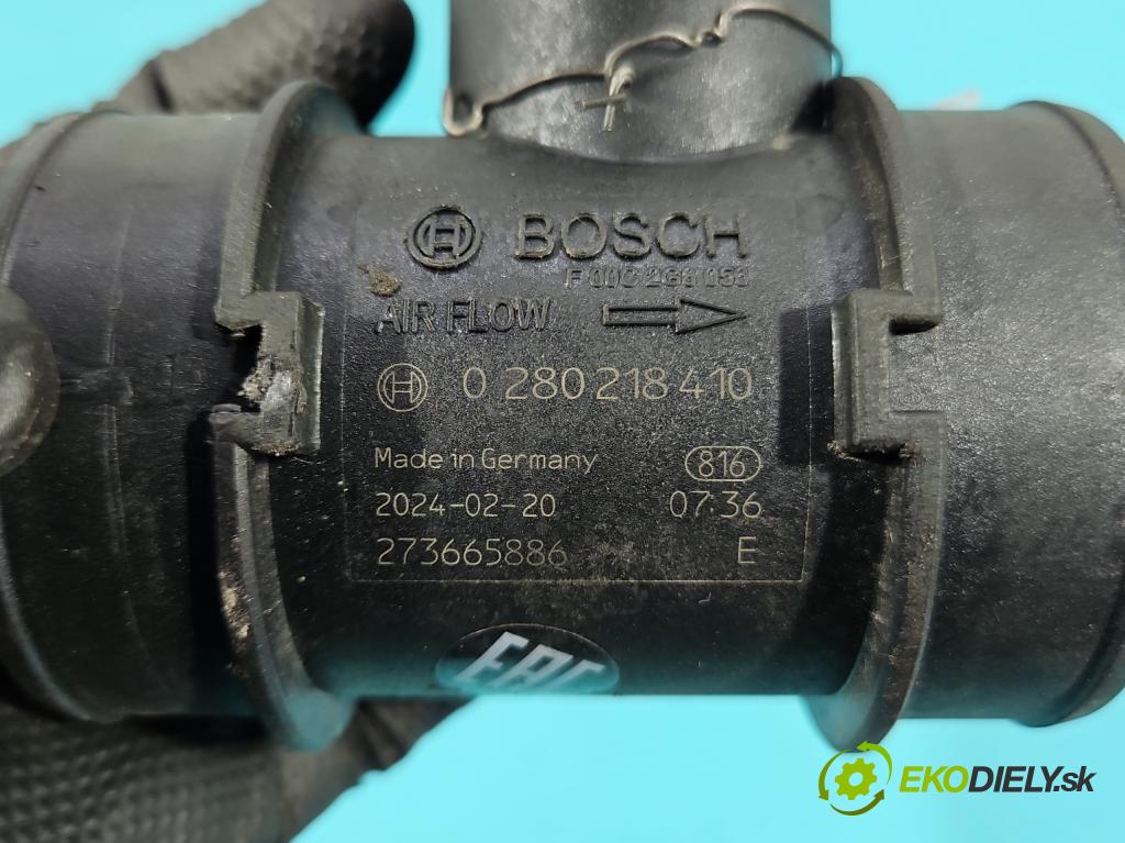 Opel Agila A 2000-2007 1.2 16V 75 HP manual 55 kW 1199 cm3 5- průtokoměr: 0280218410 (Váha vzduchu)