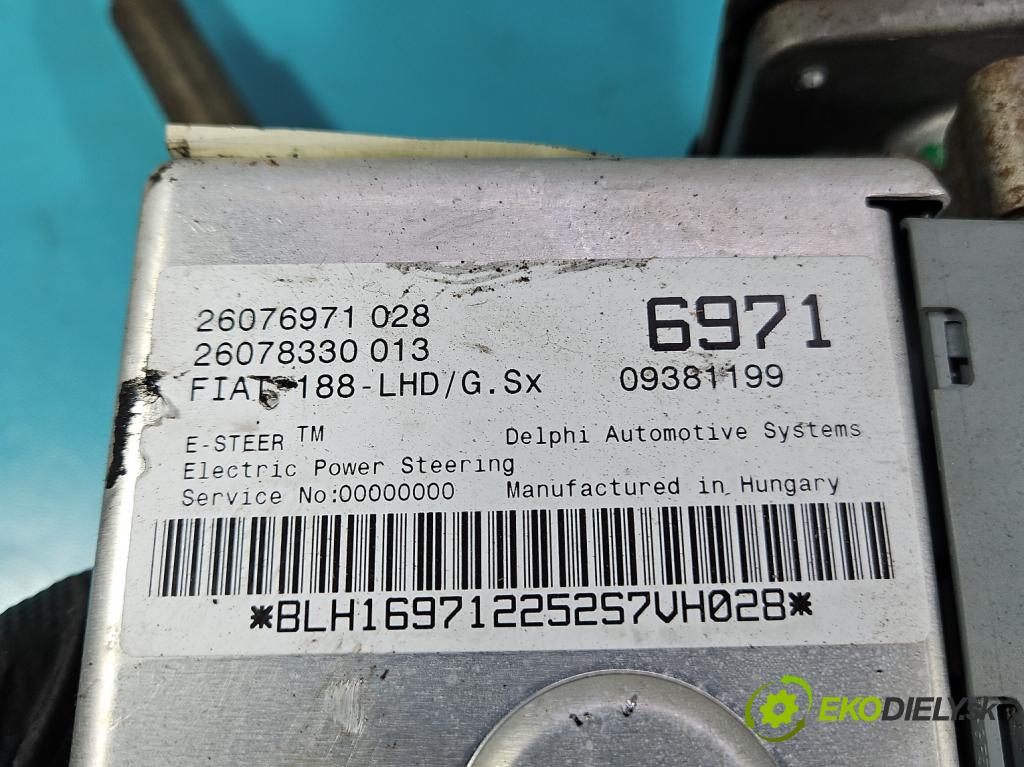 Fiat Punto II 1999-2010 1.2 8V 60 hp manual 44 kW 1242 cm3 3- čerpadlo posilovač 26076971 (Servočerpadlo)