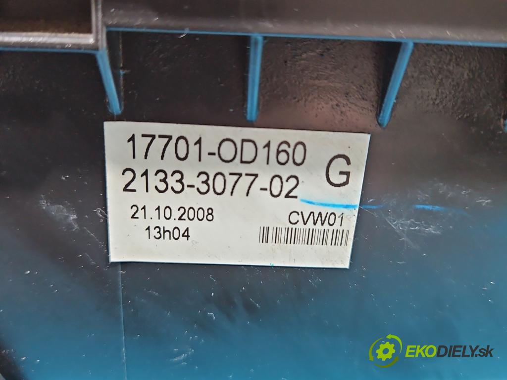 Toyota Corolla E15 2007-2014 1.6 vvti 124hp manual 91 kW 1598 cm3 4- obal filtra vzduchu 17705-0D220 (Obal vzduchového filtra)