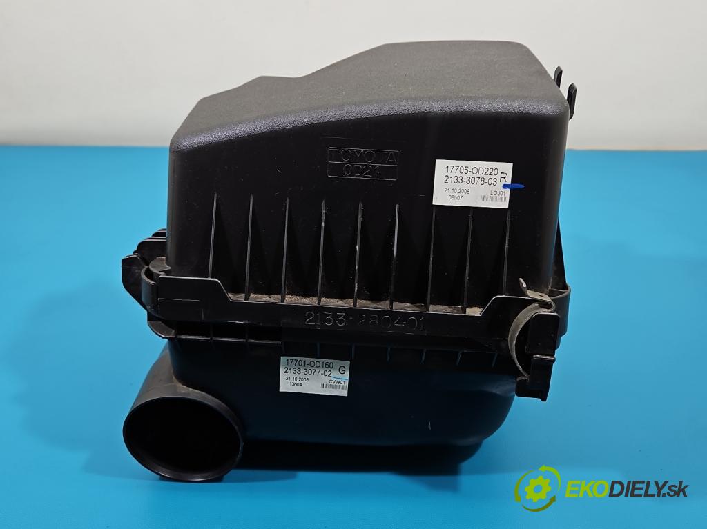 Toyota Corolla E15 2007-2014 1.6 vvti 124hp manual 91 kW 1598 cm3 4- obal filtra vzduchu 17705-0D220 (Obal vzduchového filtra)