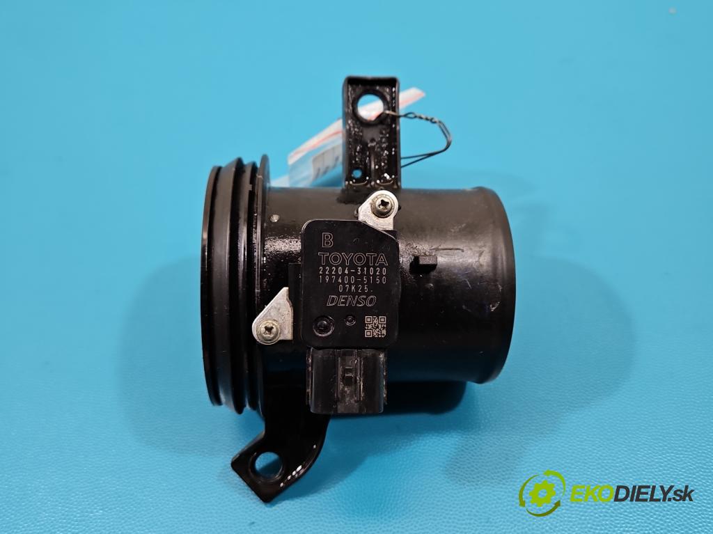 Toyota Corolla E15 2007-2014 1.6 vvti 124hp manual 91 kW 1598 cm3 4- průtokoměr: 22204-31020 (Váha vzduchu)